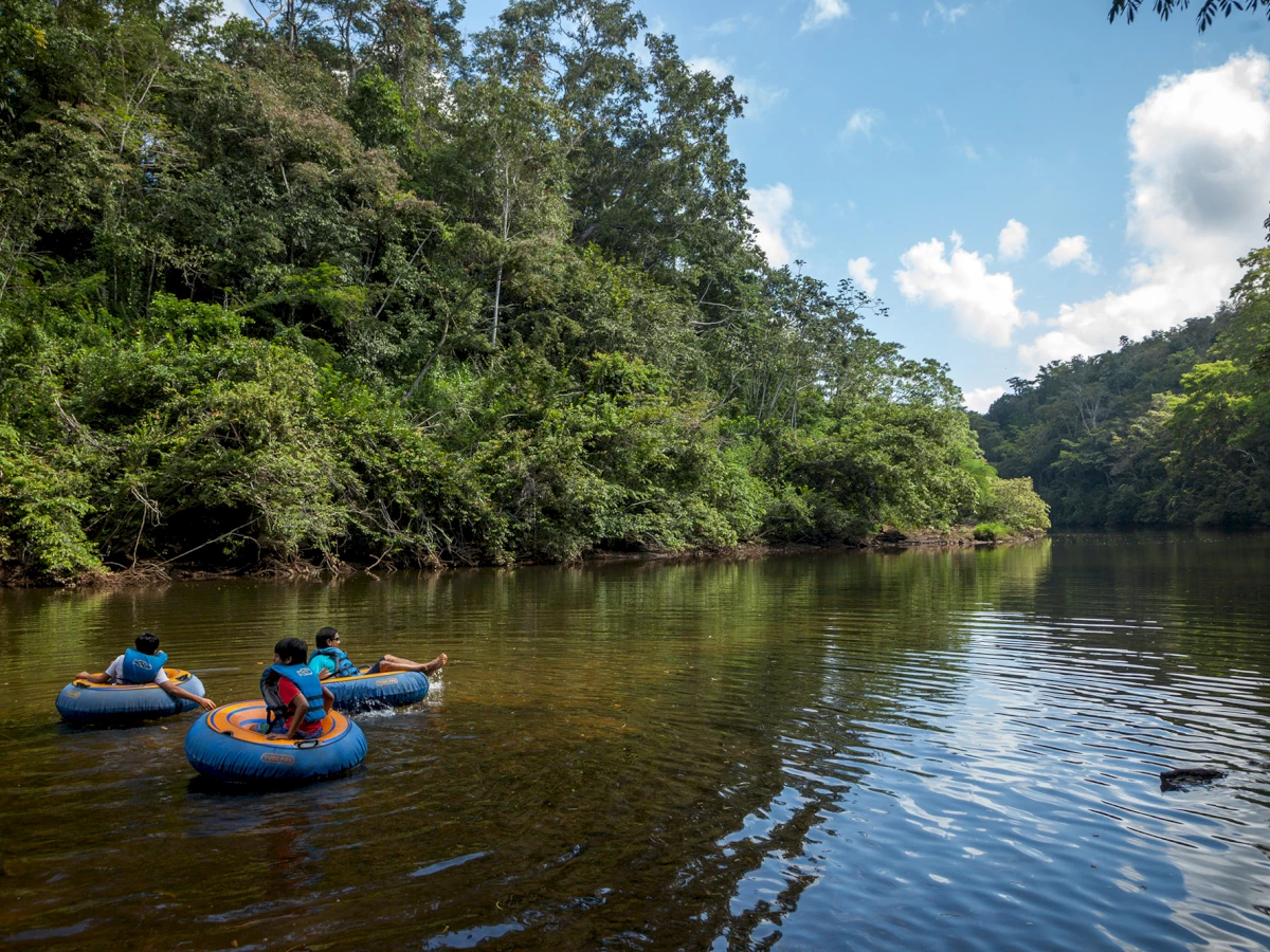Tubing and jungle hiking